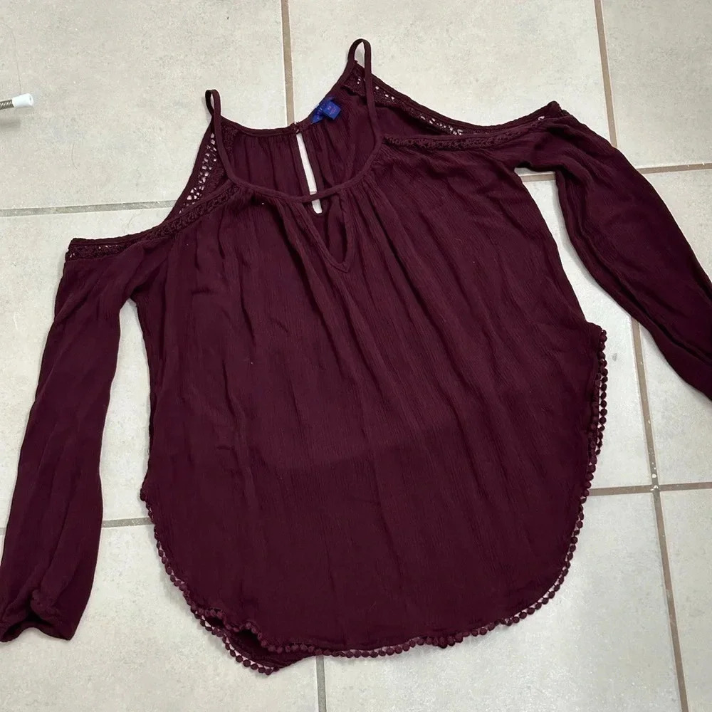 Aeropostale Women long sleeve top blouse size XS